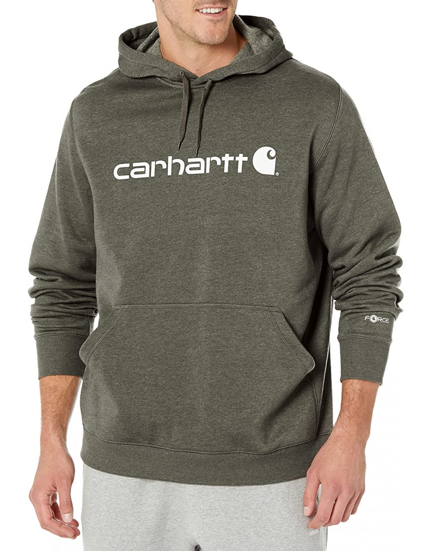 Carhartt Men's Tall Size Force Delmont Signature Graphic Hooded Sweatshirt - B07TMGP6J5